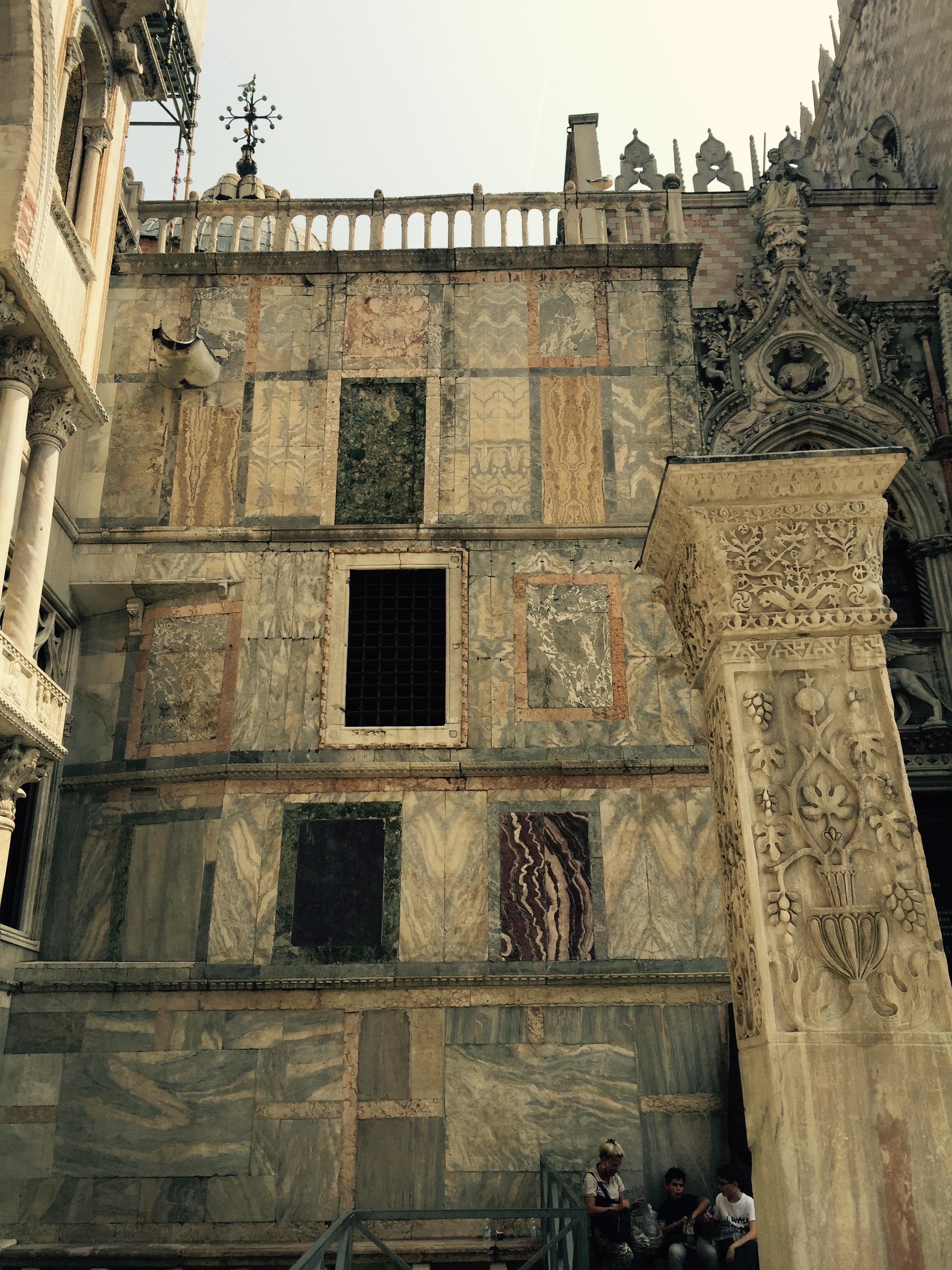 Various panels on side of building, Venice