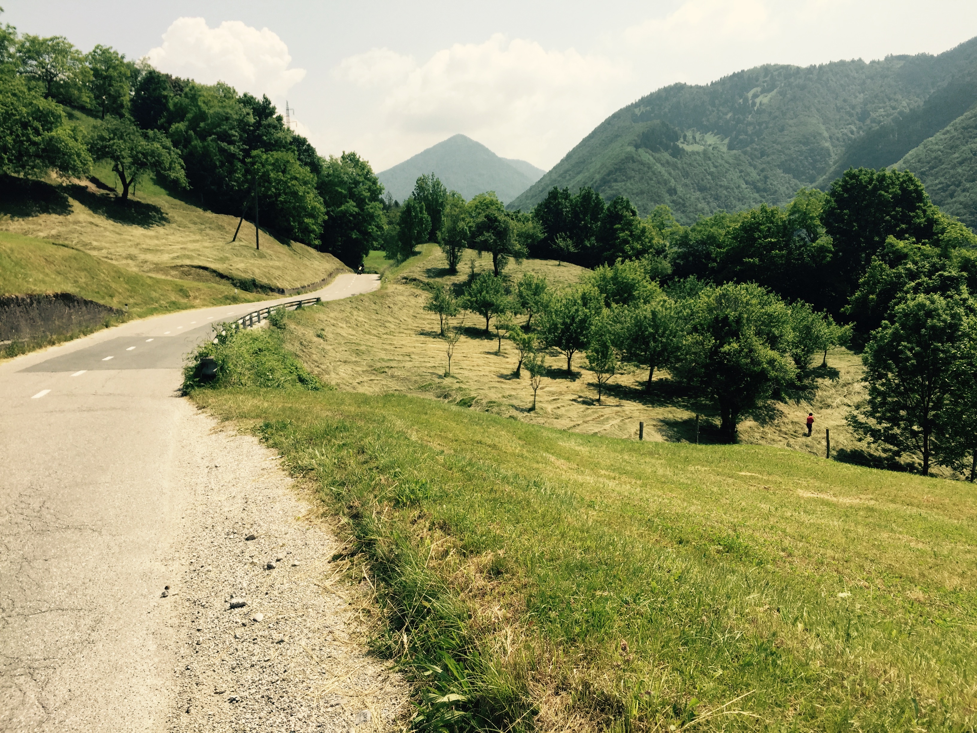 Hill road from Tolmin