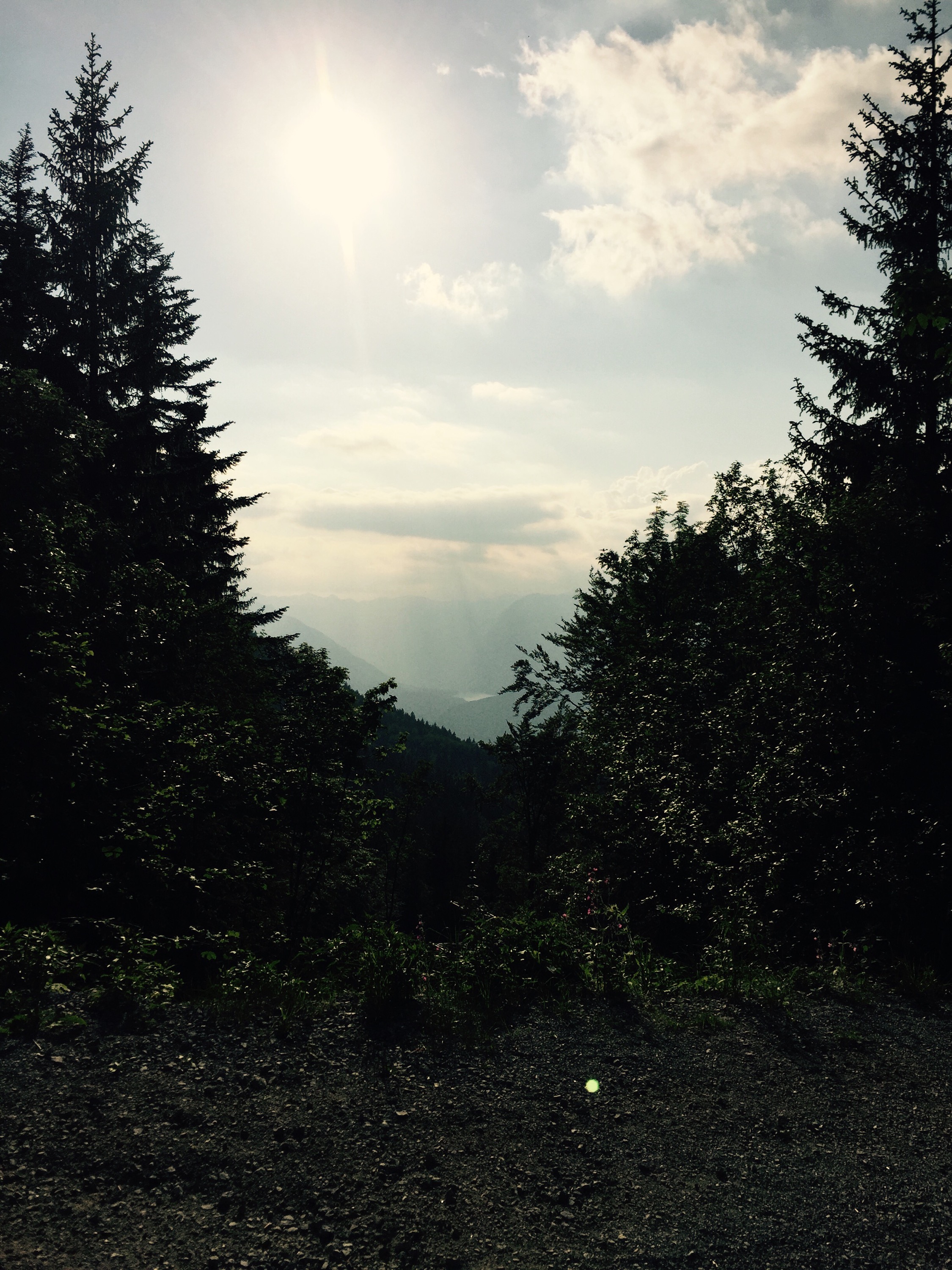 View down to Bohinjska Bistrica, Slovenia