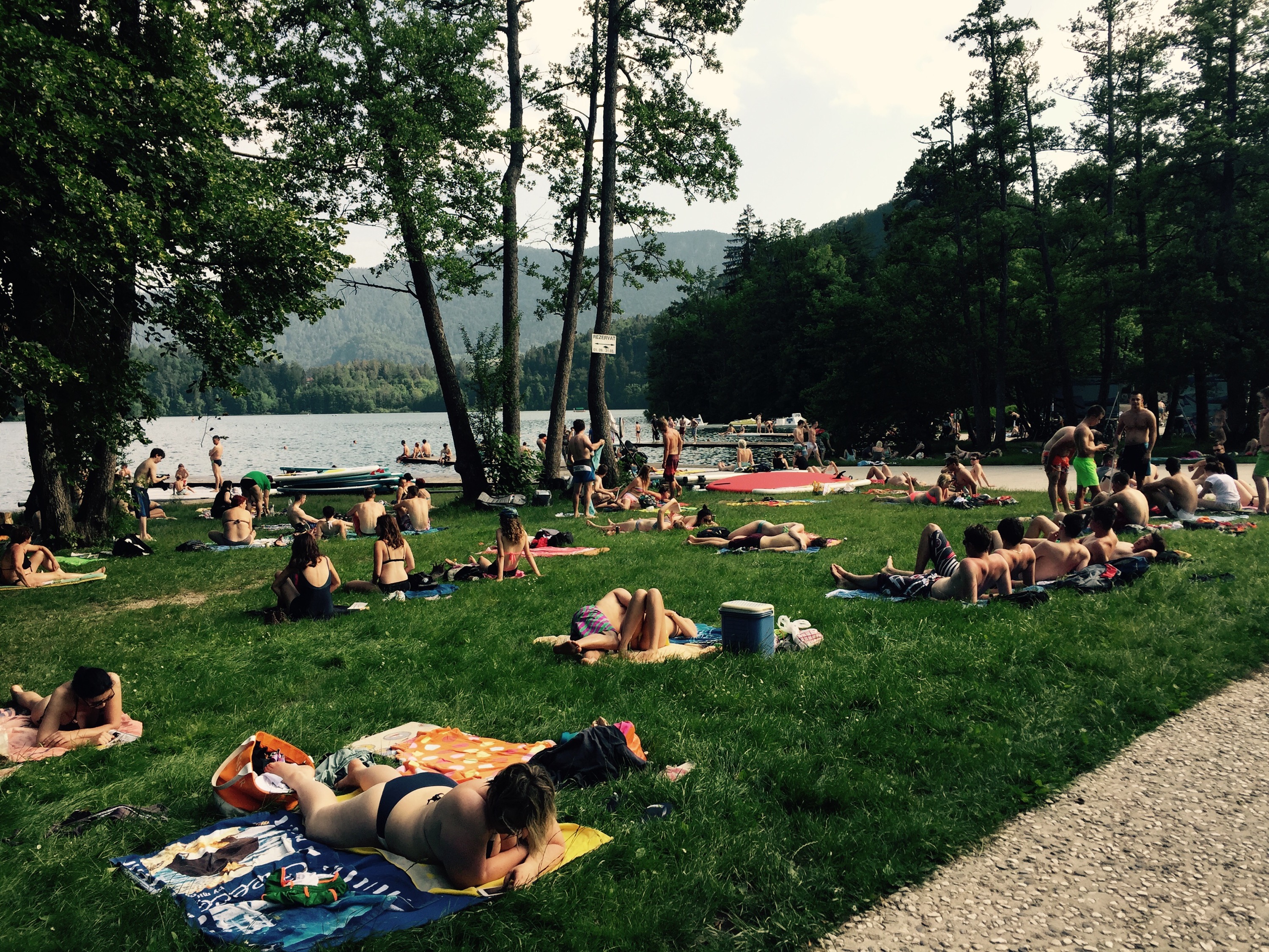 Lakeside beach, Bled