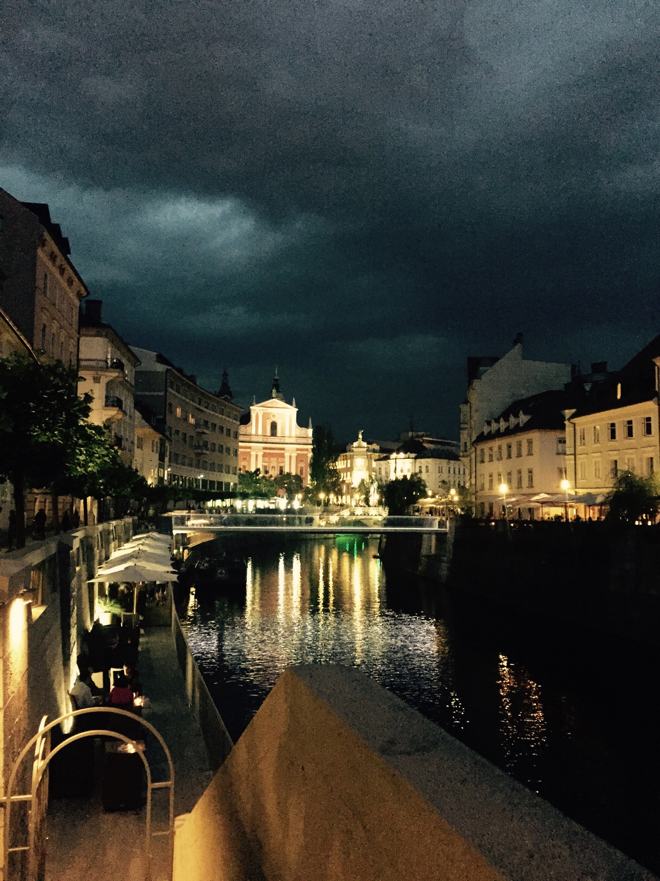 Ljubljana evening, storm rolling in