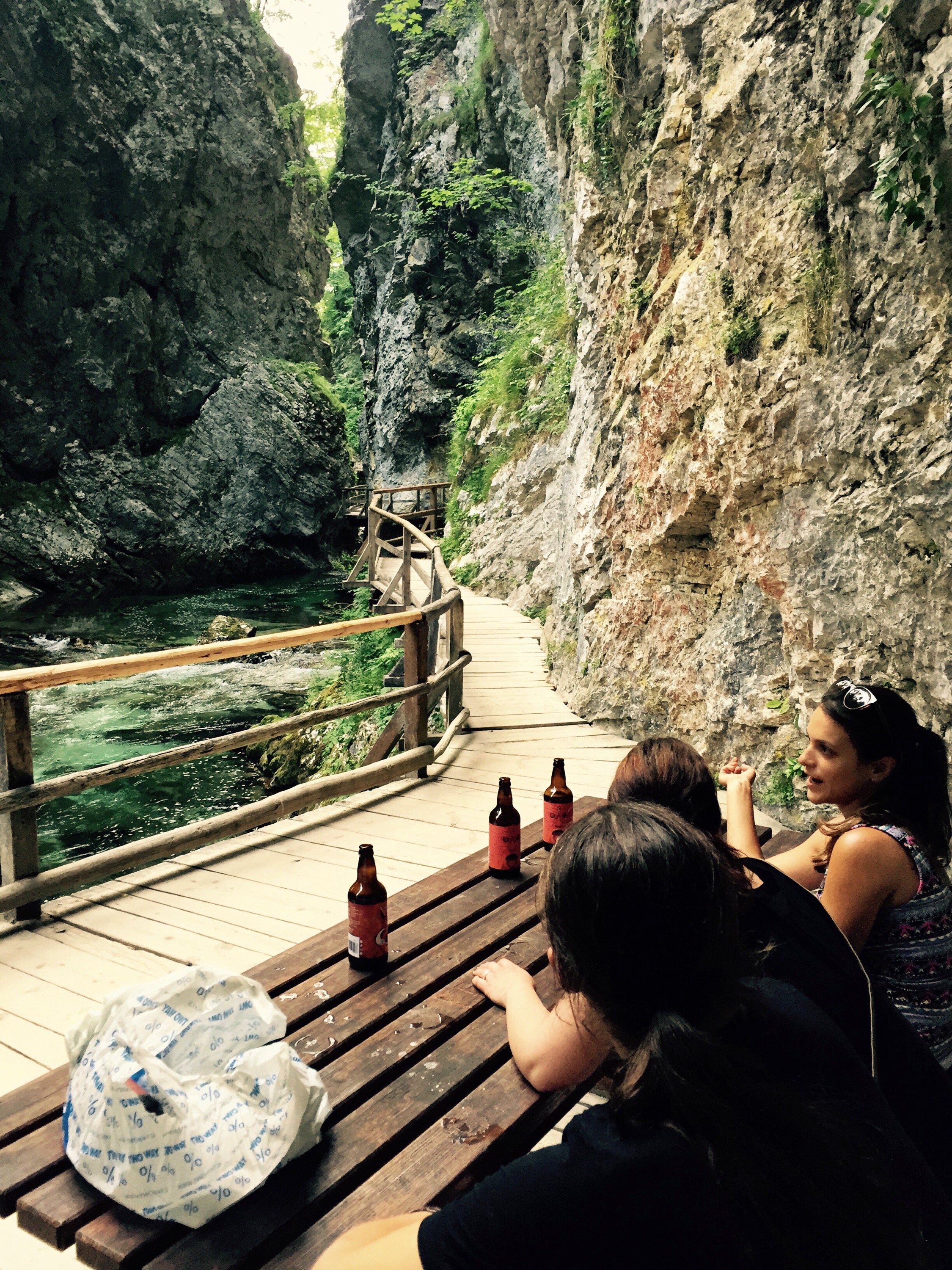 Drink at the Vintgar, gorge, Bled