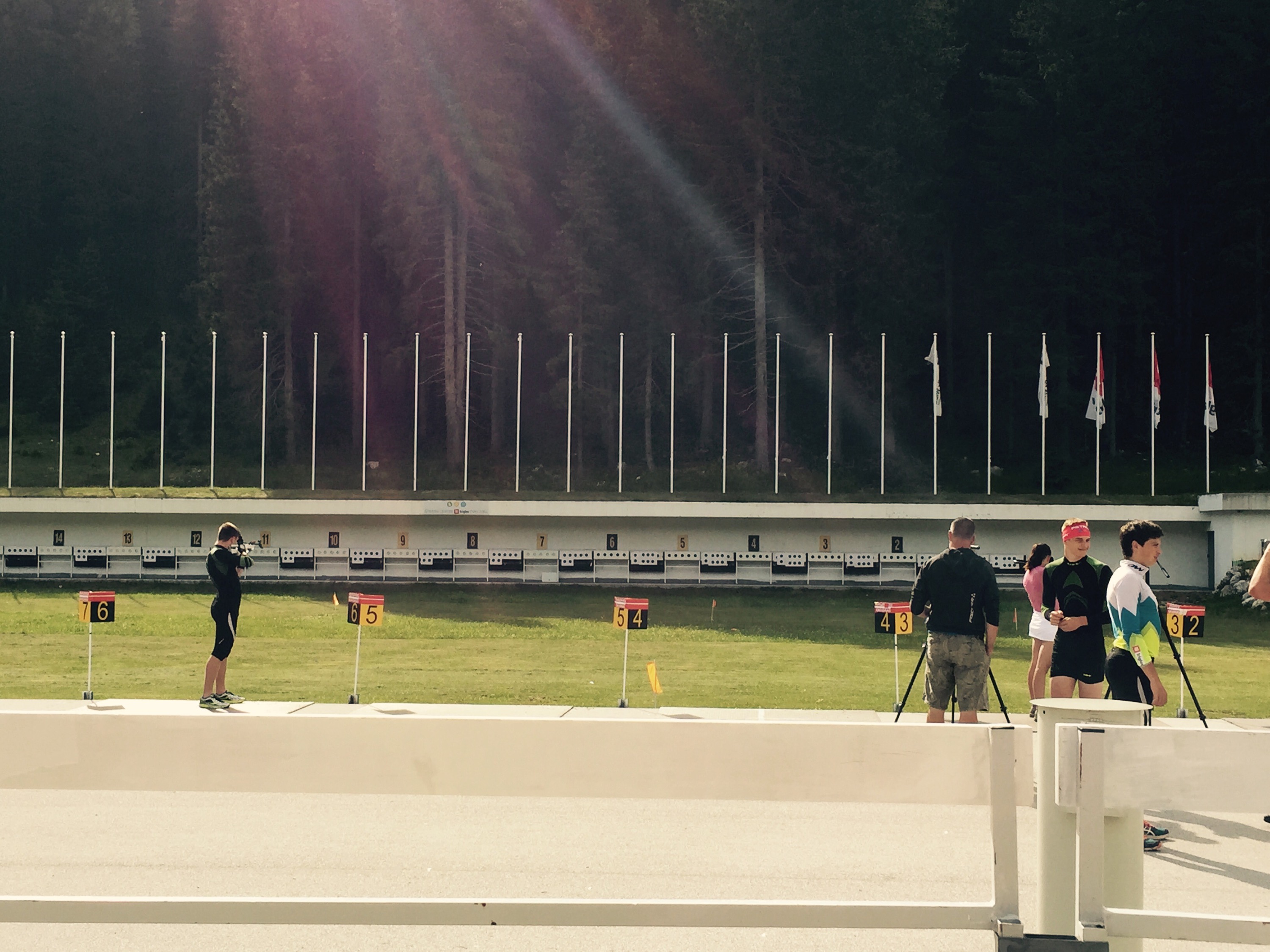 Pokljuka biathlon shooting range