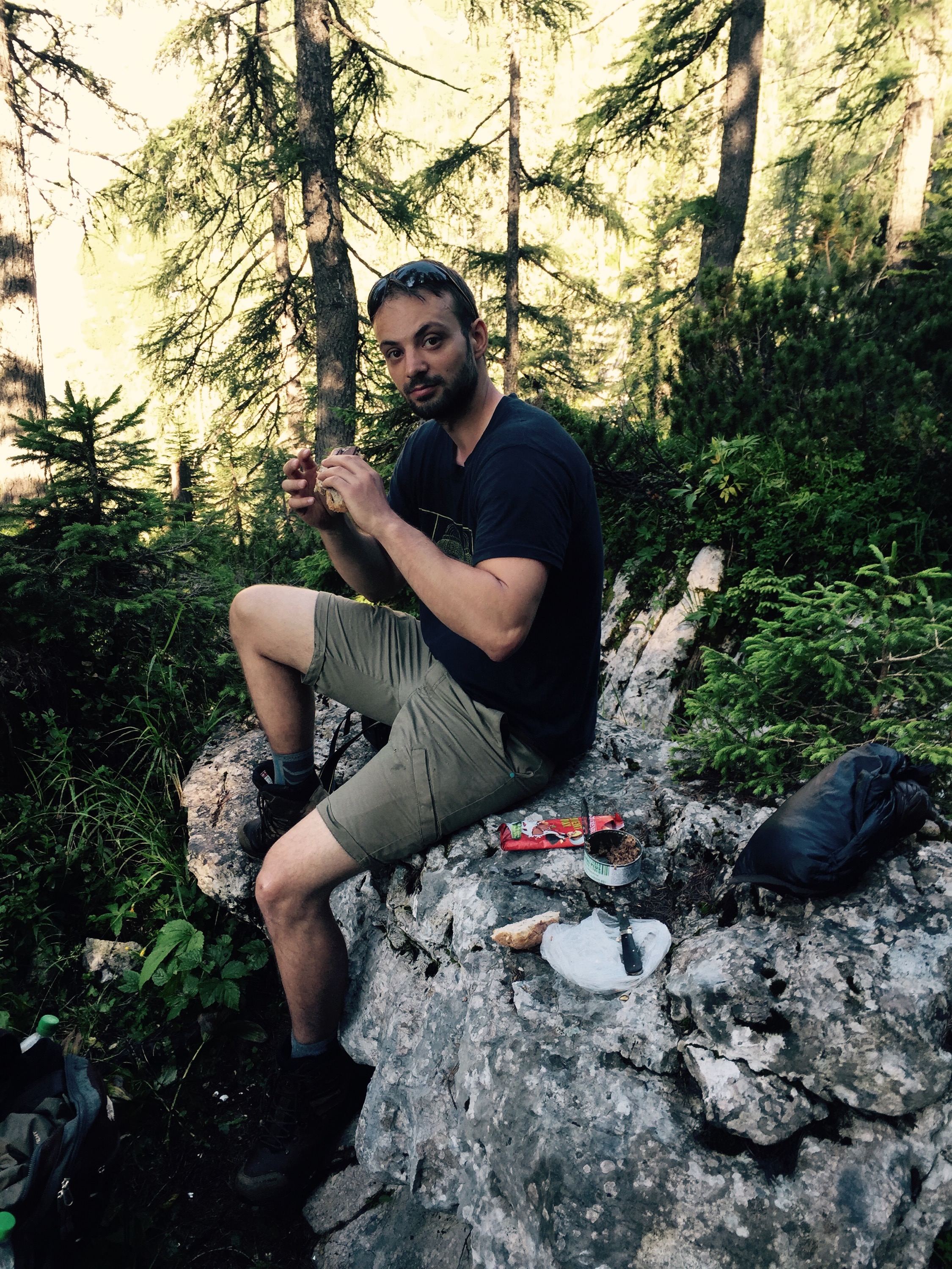 Nils, breakfast, Triglavski National Park