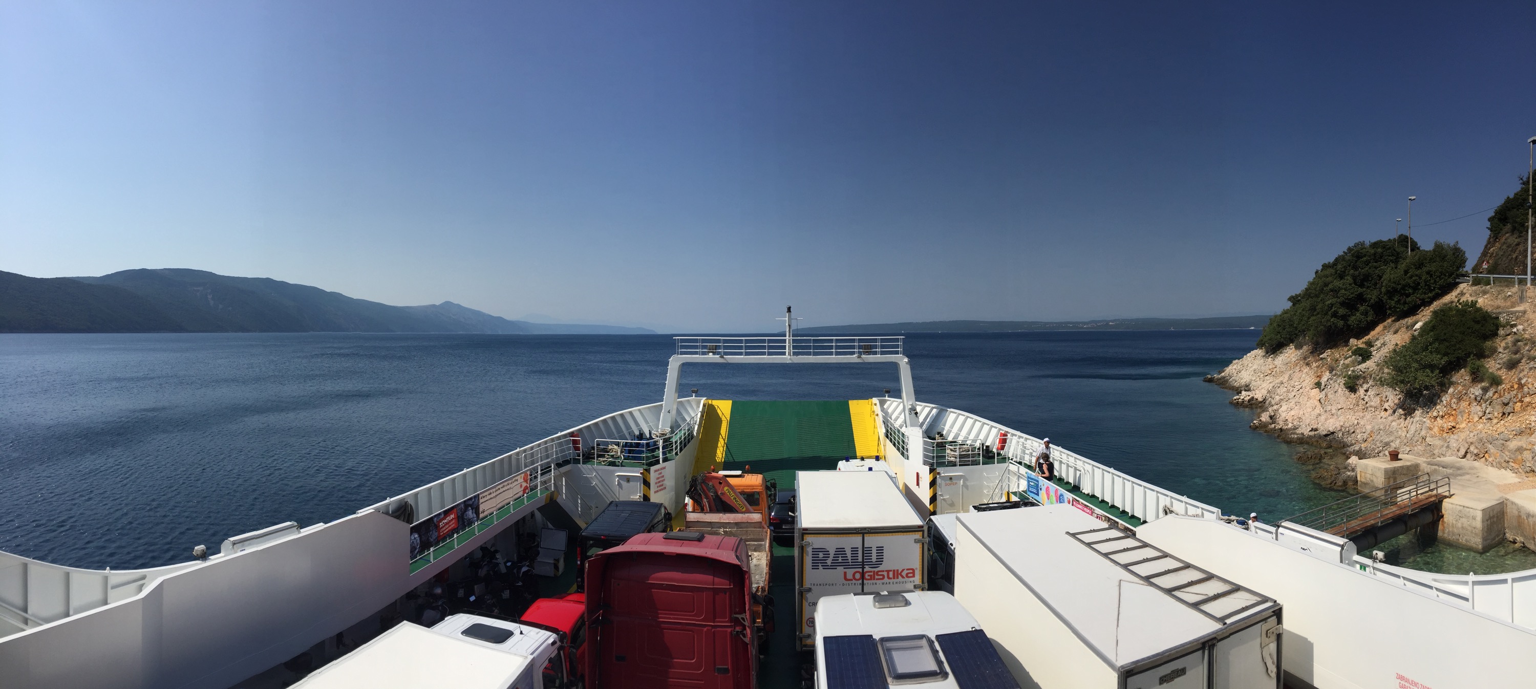 Ferry from Merag to Krk, Croatia