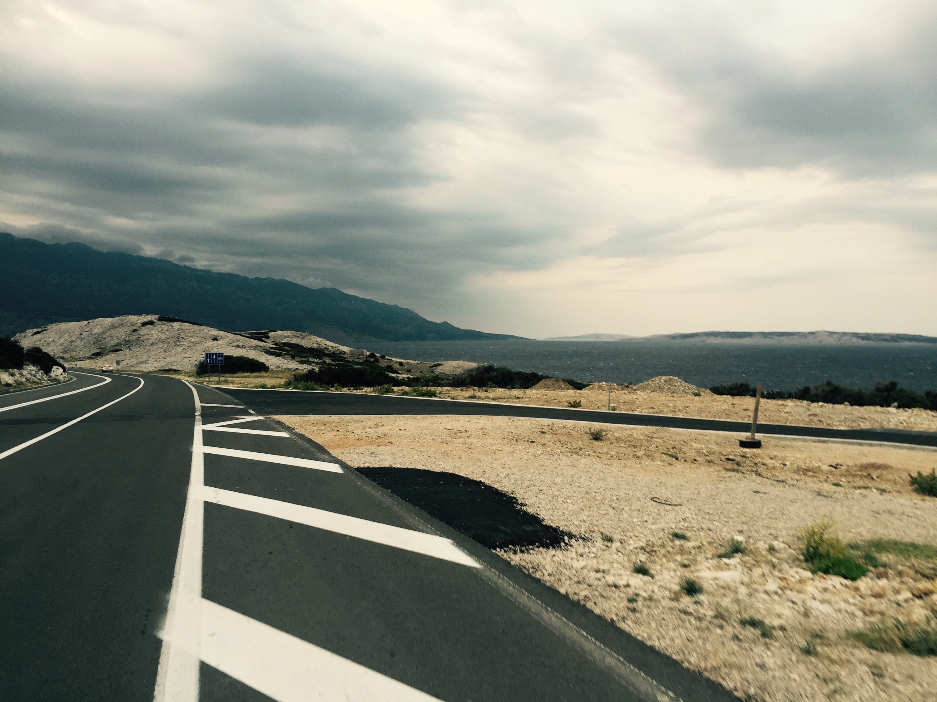 Morning roads of Rab, Croatia