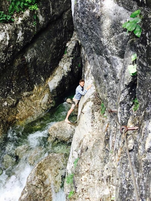 Paul at the source of the Soča river