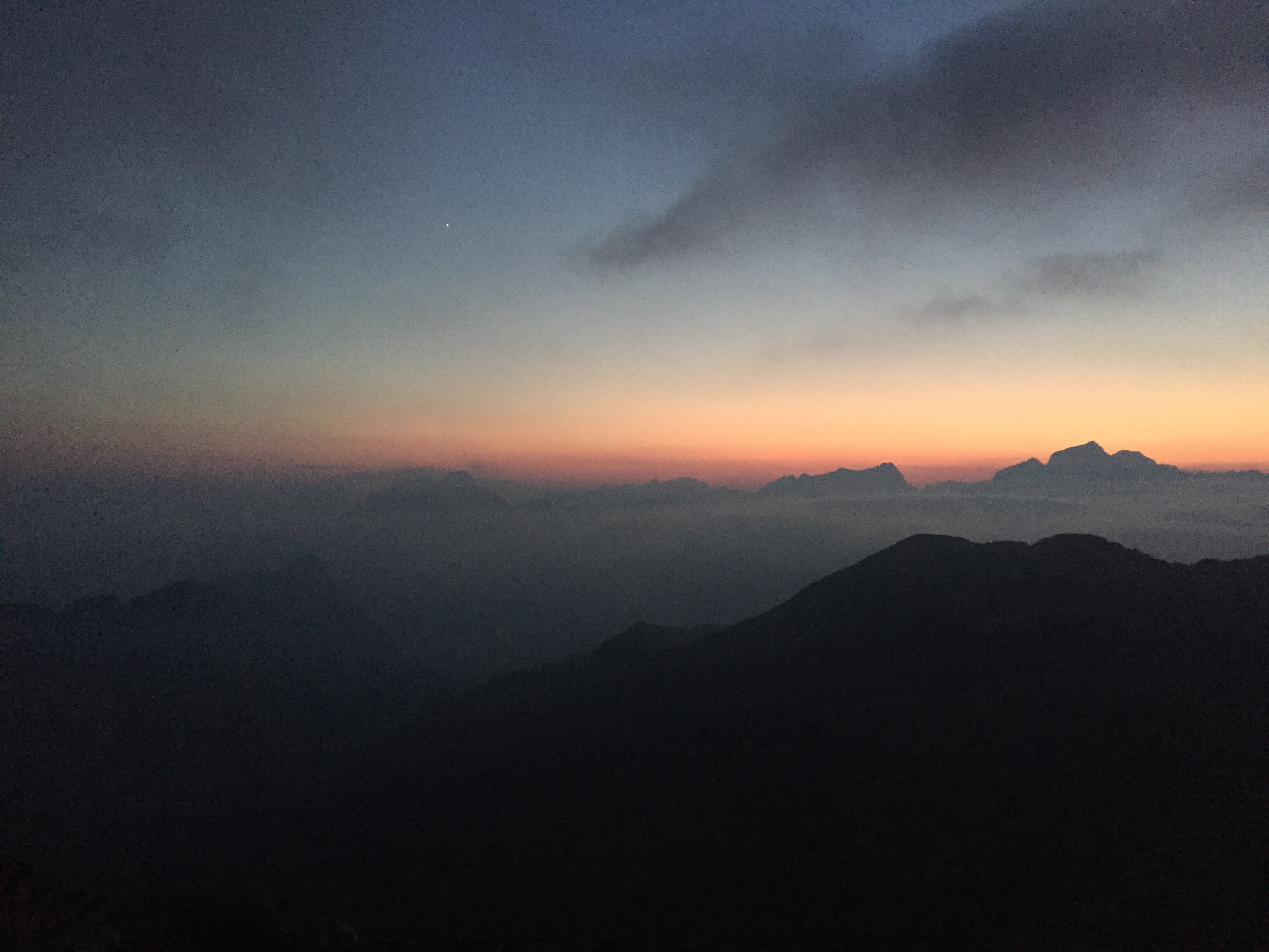 Sunset with Venus, Zasavska koća, Triglavski National Park