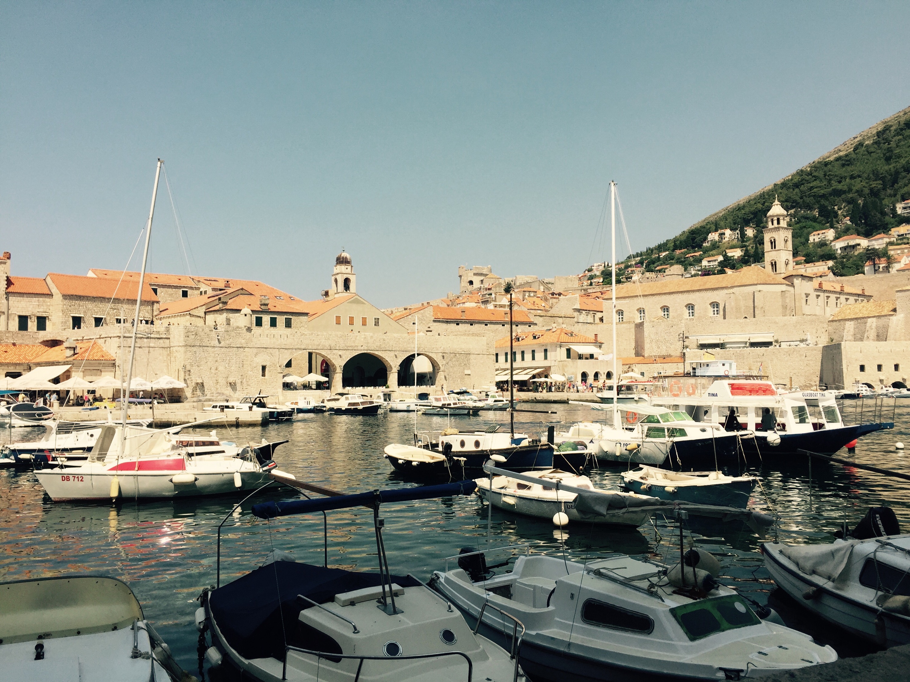 Dubrovnik old town harbor, Croatia