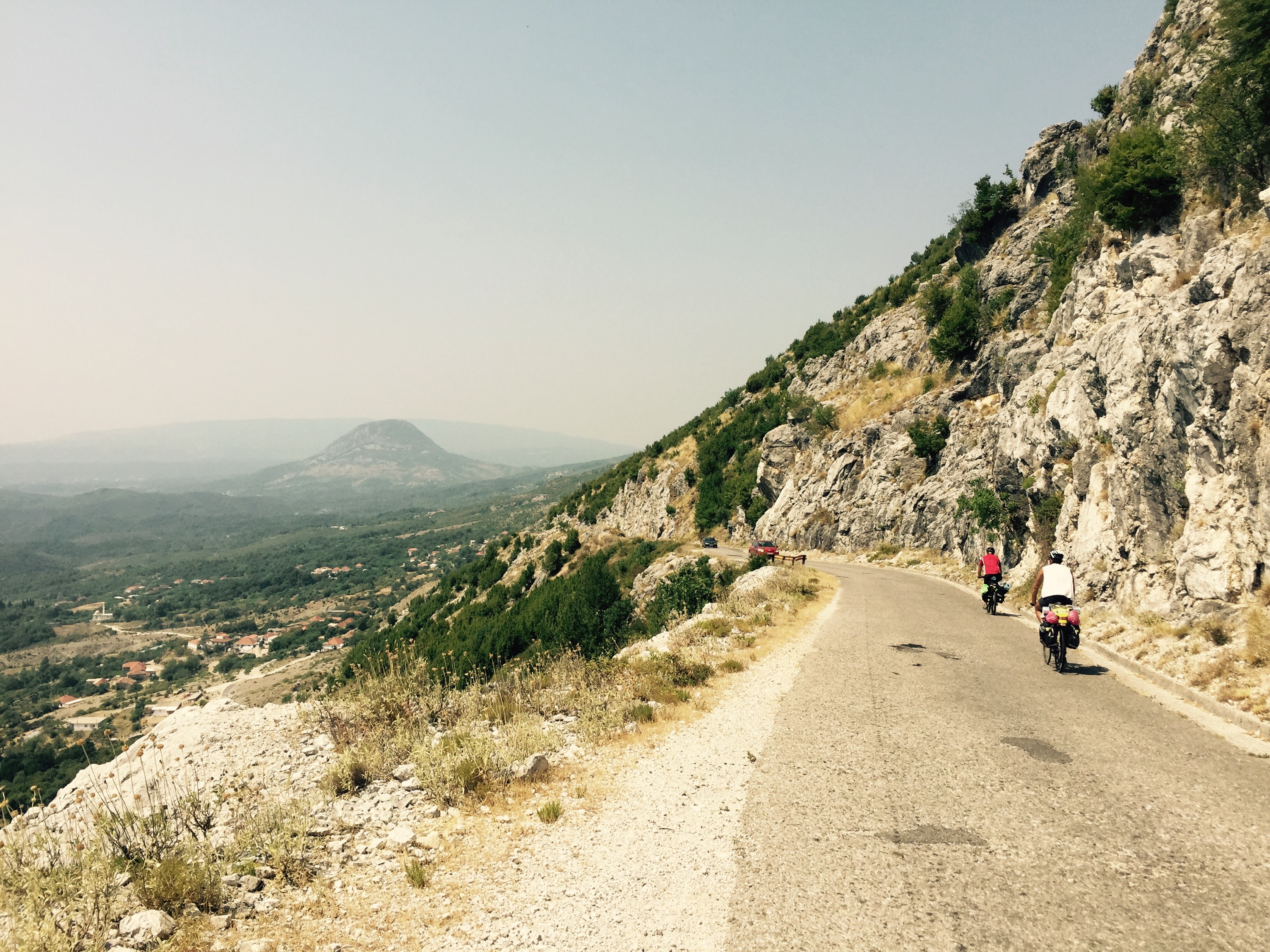 Riders descending towards the Albanian border, Montenegro