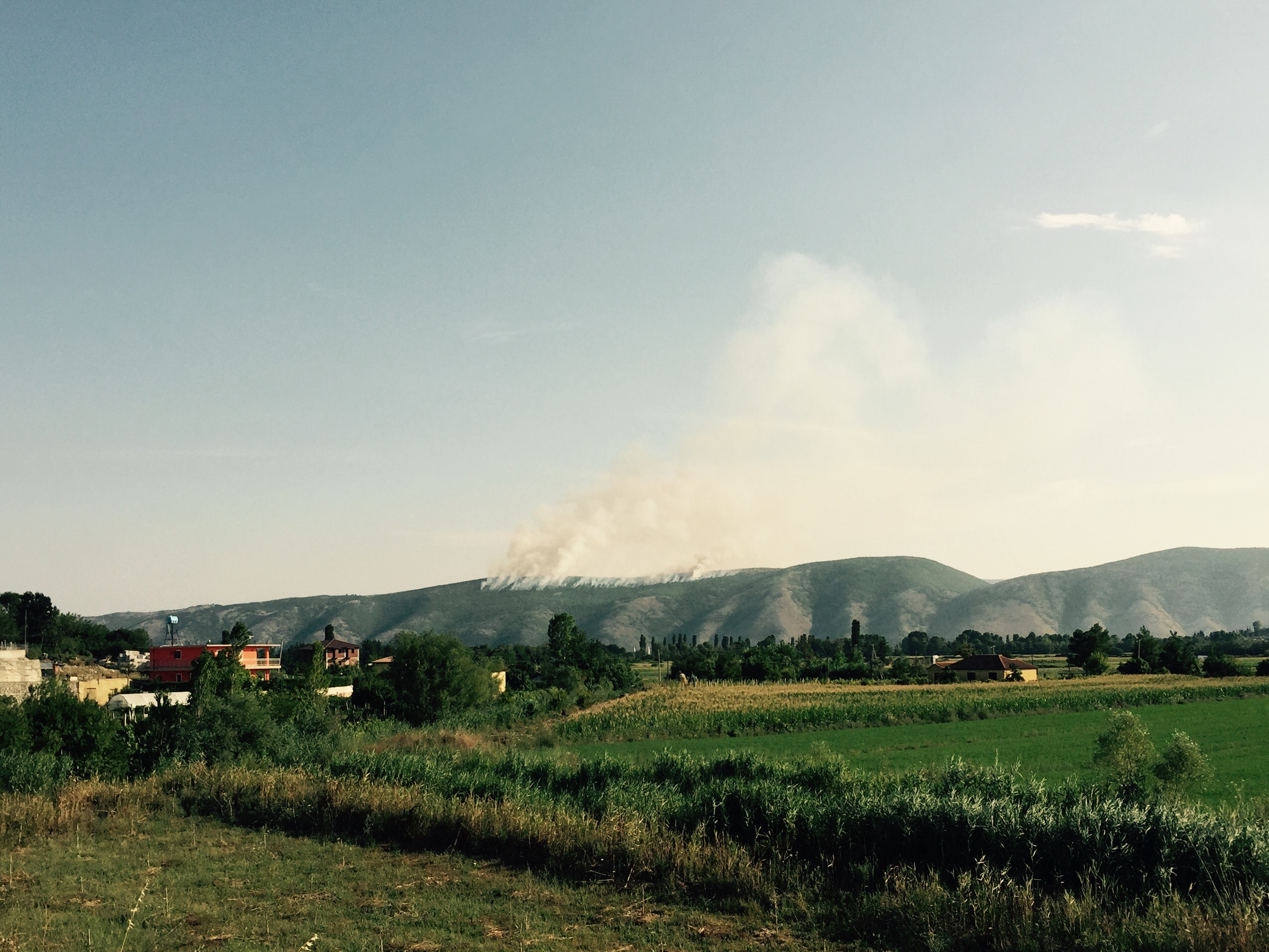 Hill fires, north Albania