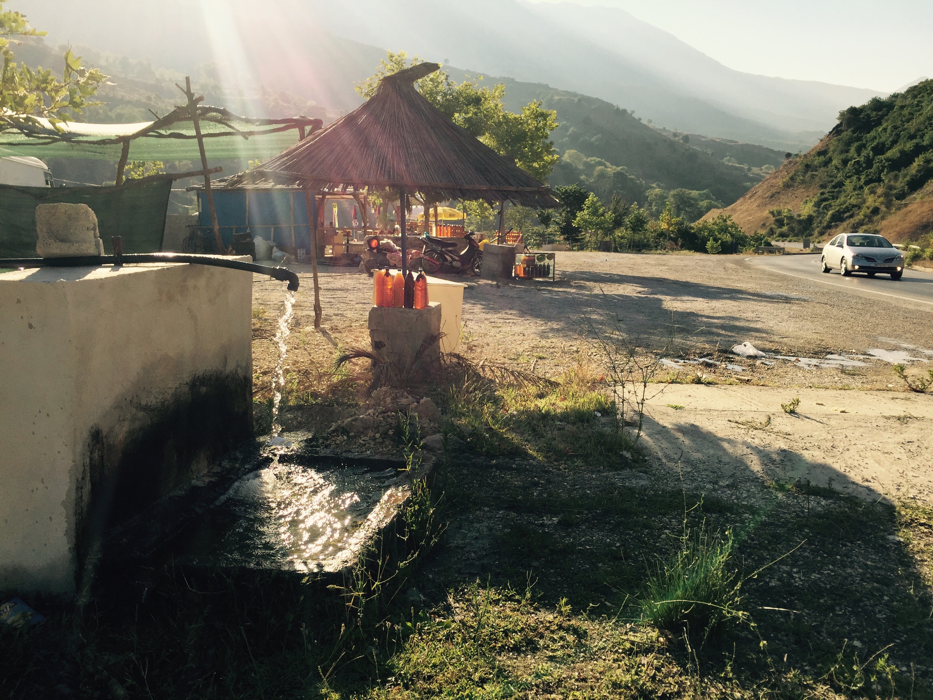 Truck stop, Përmet valley, Albania