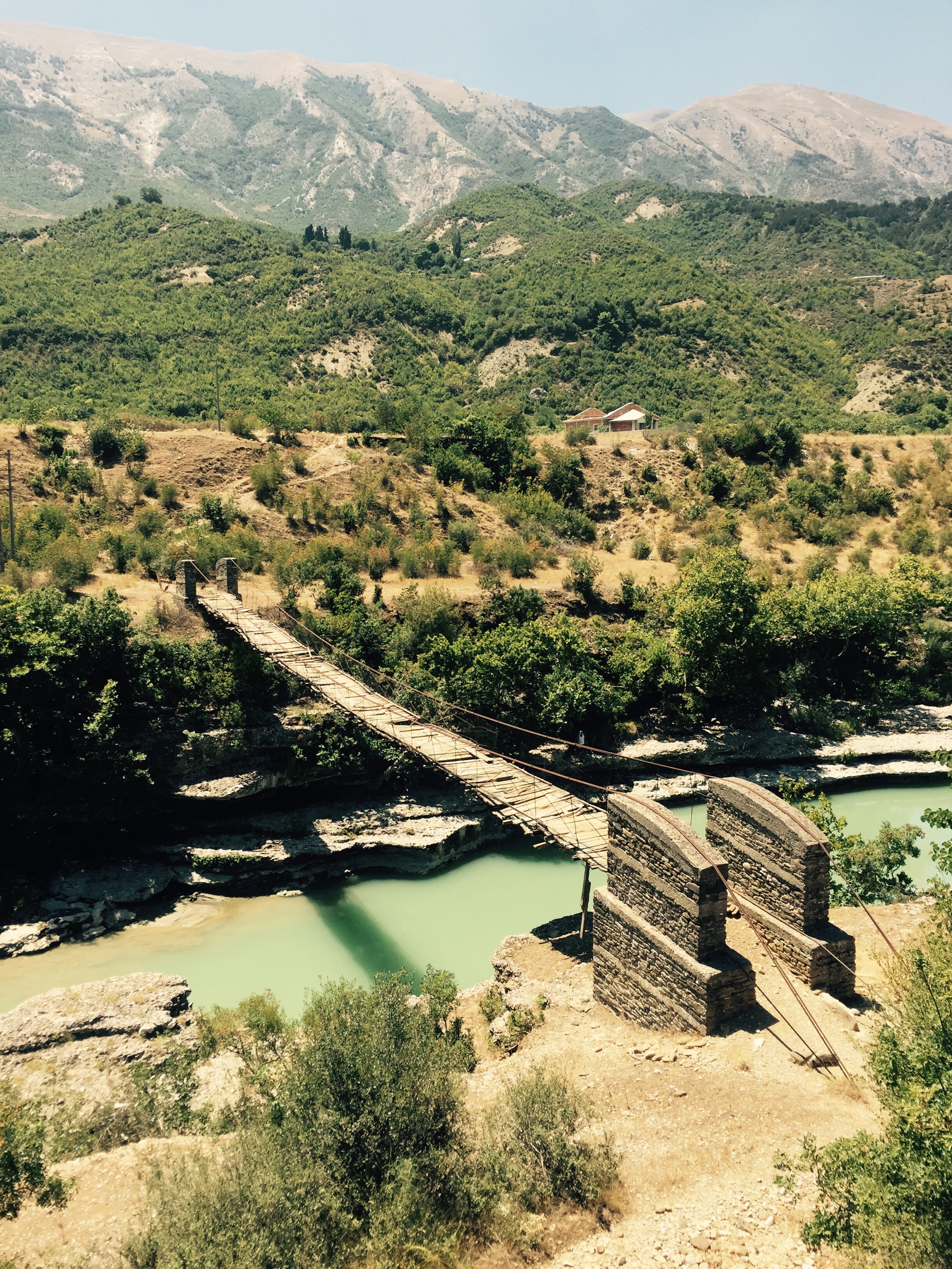 Old foot bridge, Përmet valley, Albania