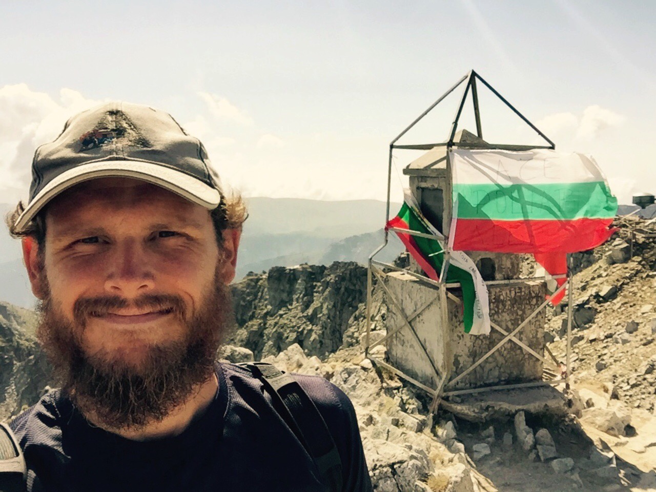 Paul Ferguson, summit of Mt Musala, Bulgaria