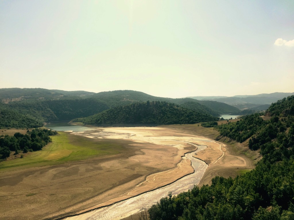 Silted up reservoir, Kamenica, Macedonia 