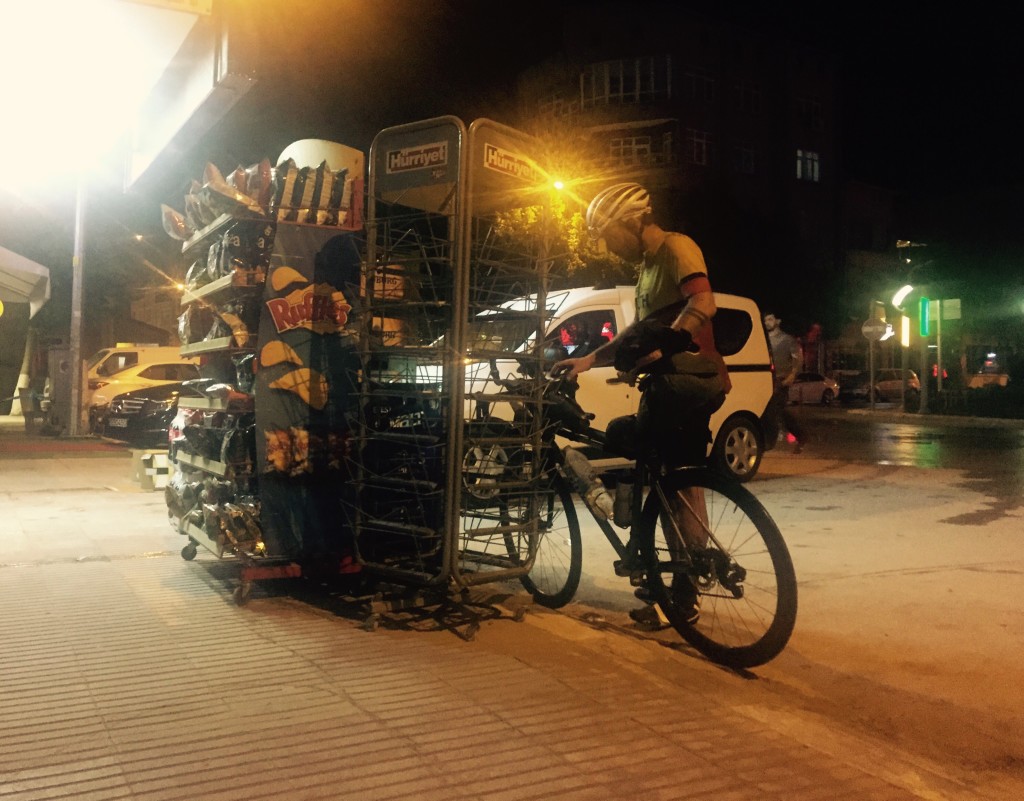 Gareth Bains midnight refueling in Turkey