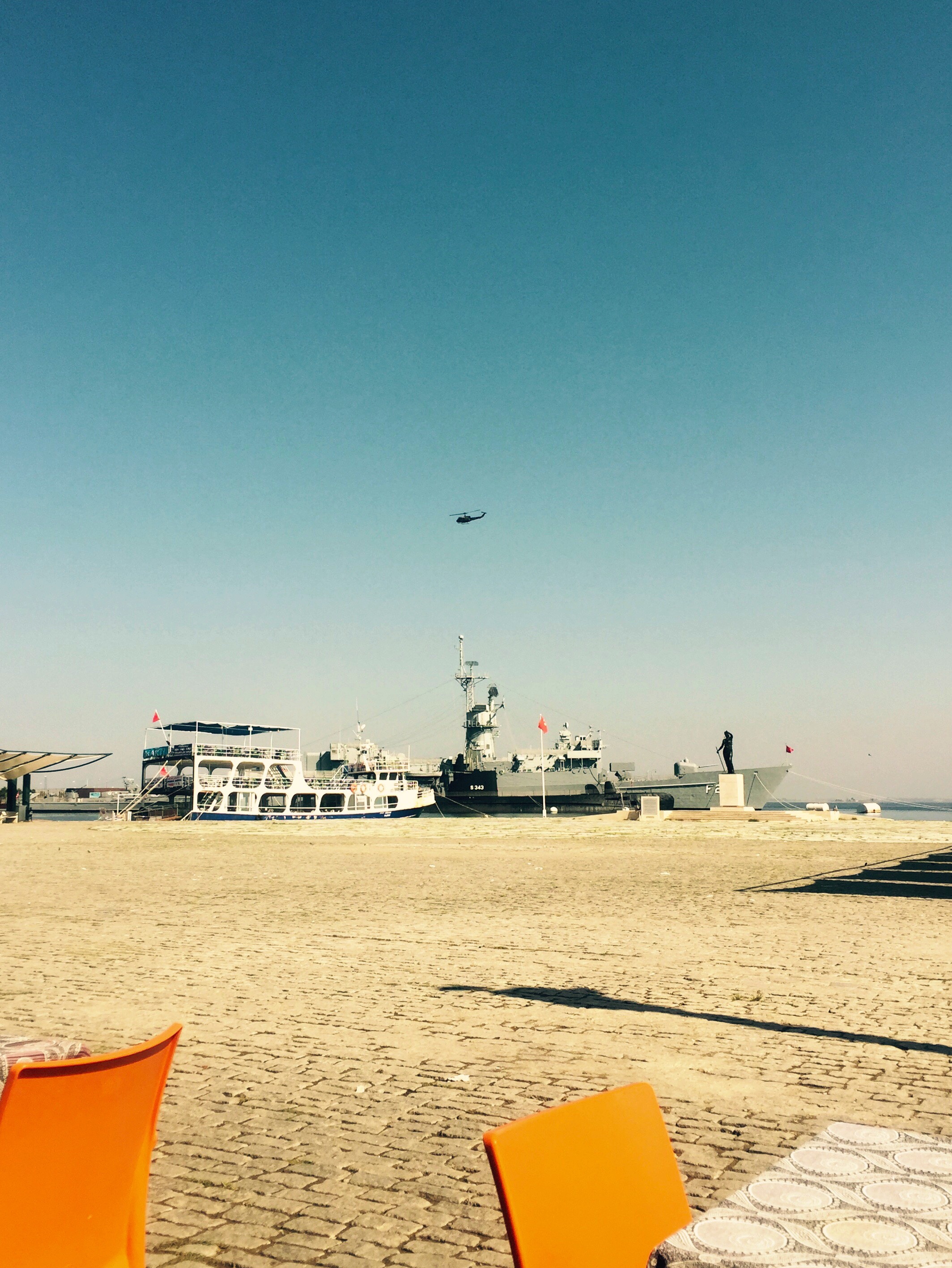 Warship, Submarine and helicopter, Izmir Turkey