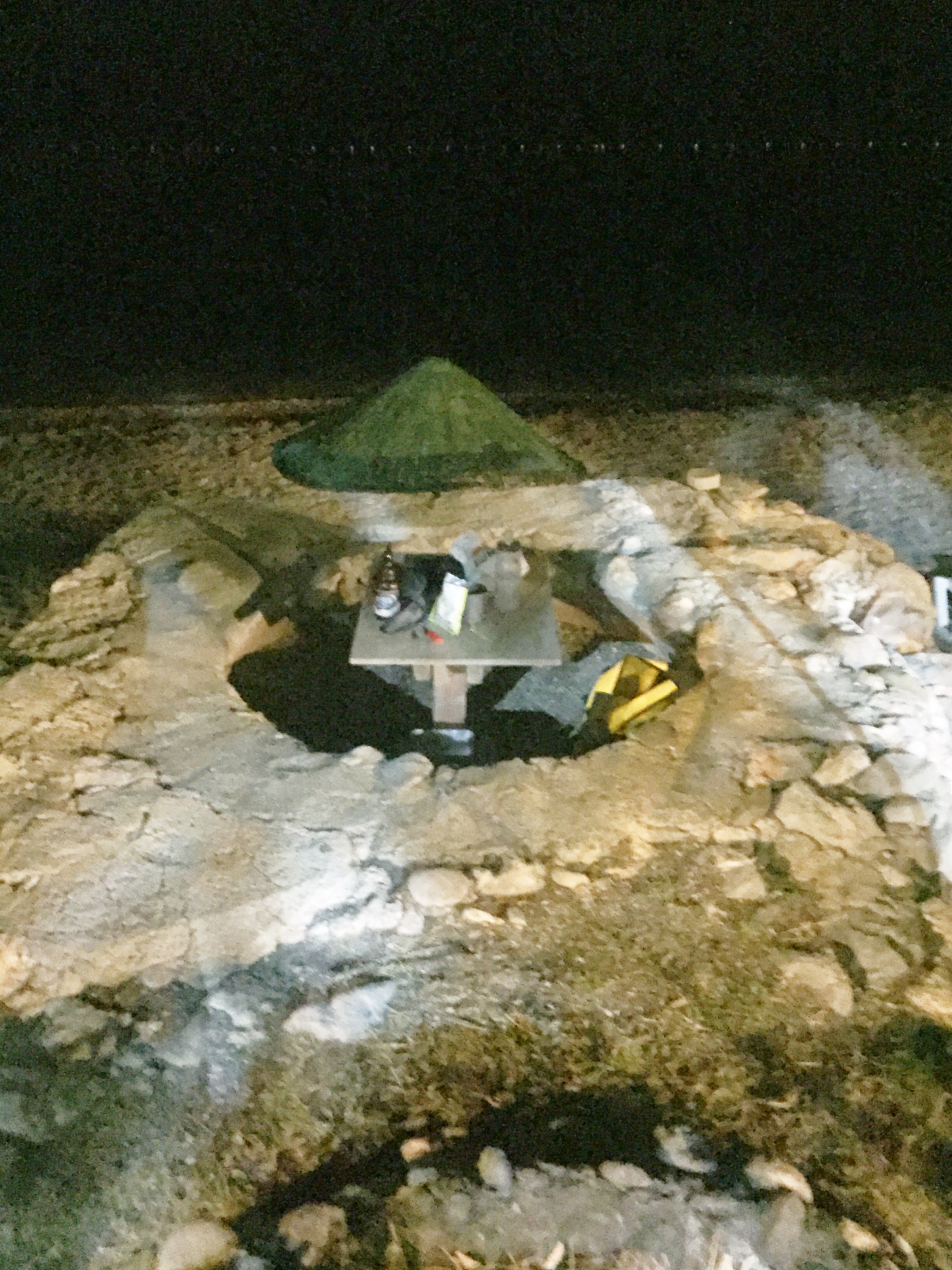 NIght cooking on beach, Turkey