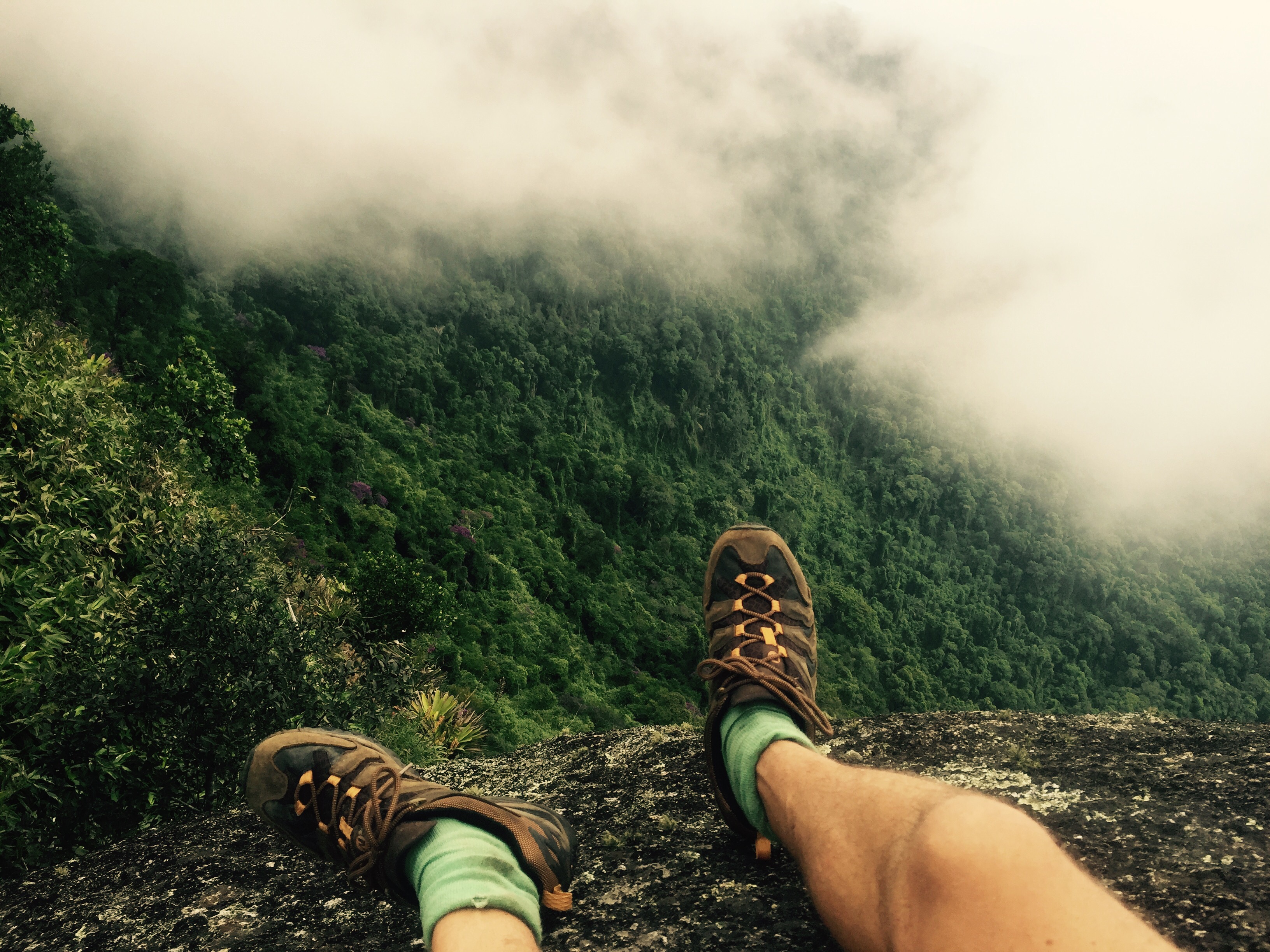 Climbing Pico do Papagaio, Ilha Grande, Brazil