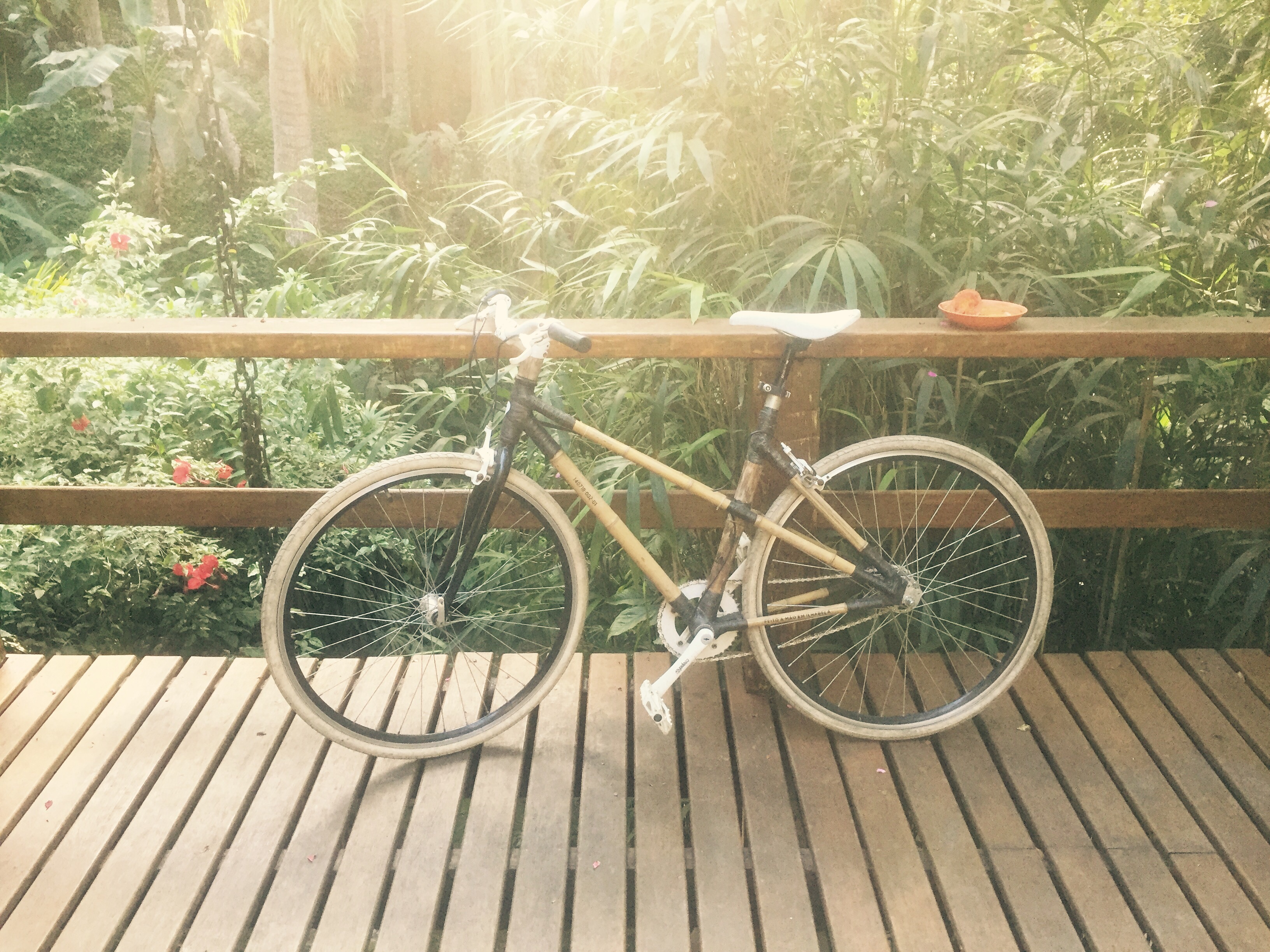 Bamboo bike by Pedro, Na Mata Suits, Ilhabela, Brazil