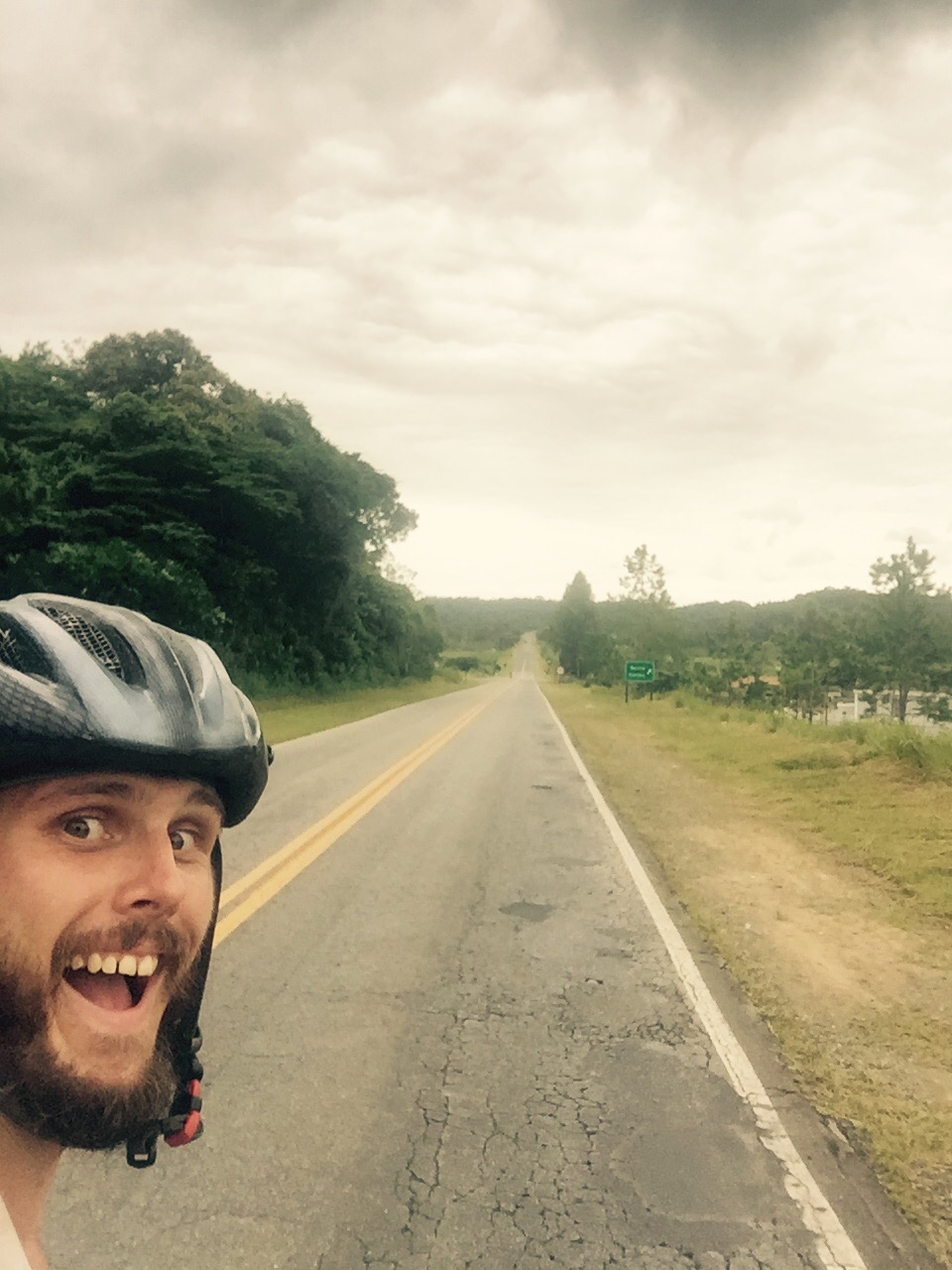 Road towards Iguape, Brazil