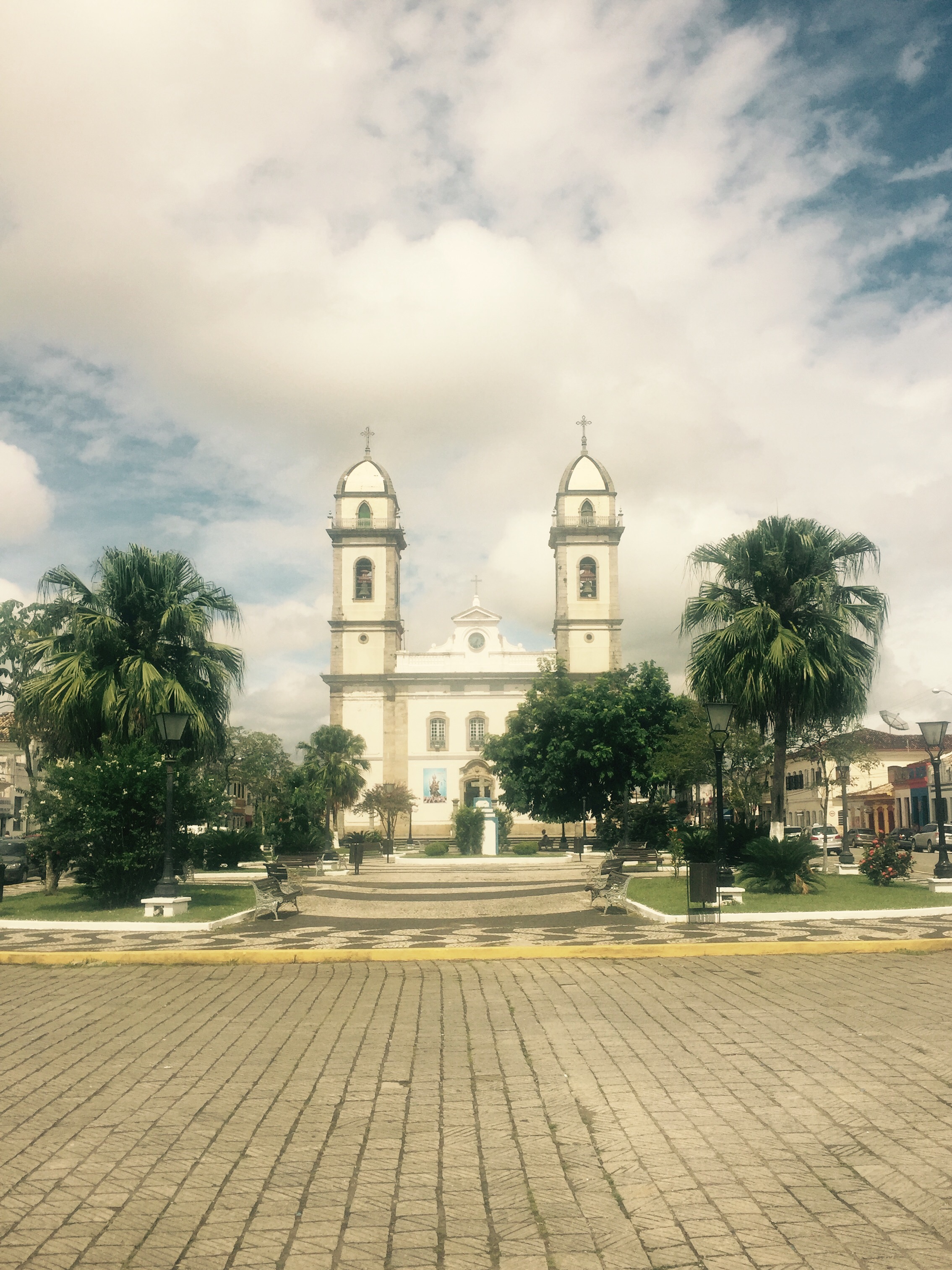 Church, Iguape town square, Brazil