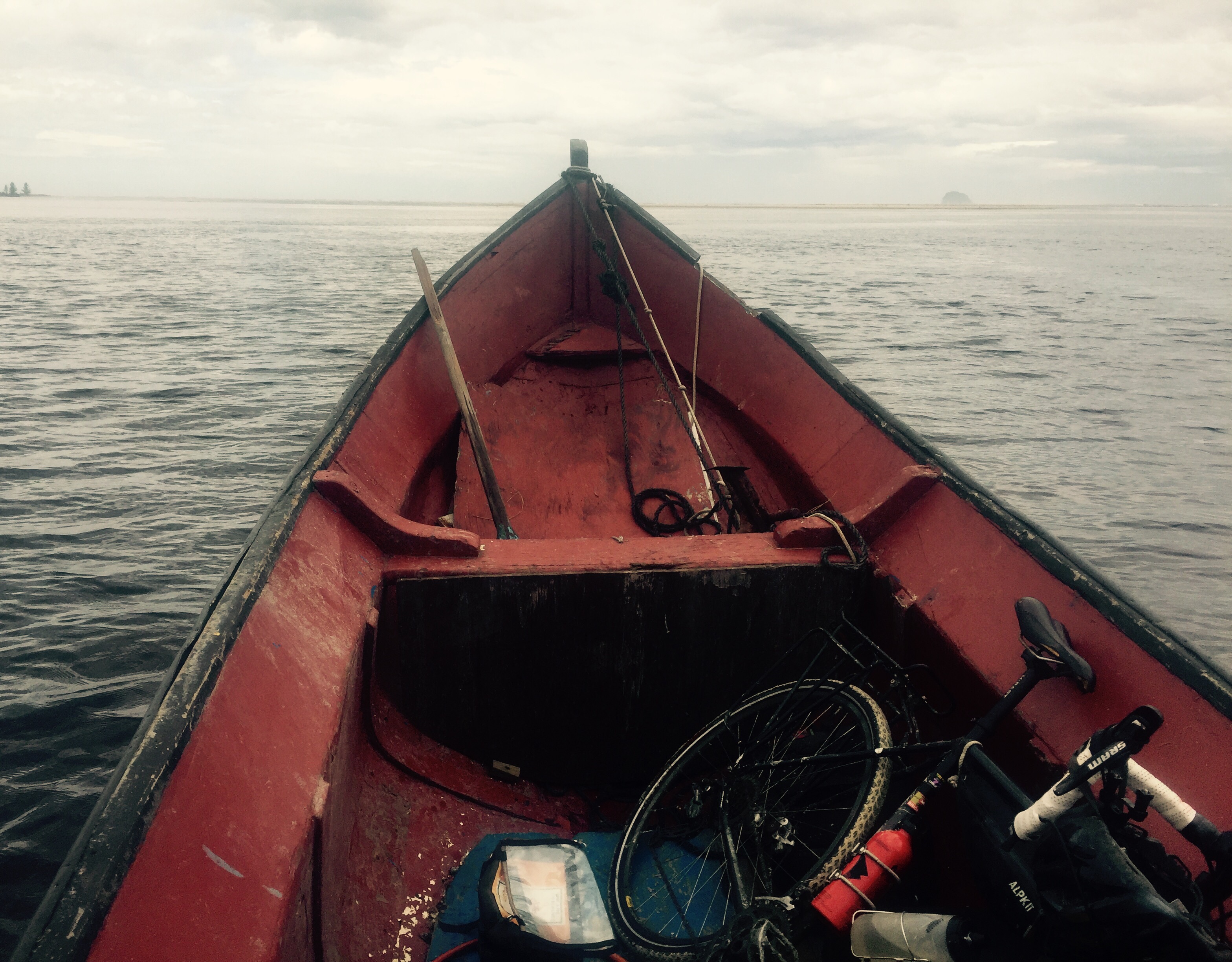 Fishing boat and bike, Ararapira, Brazil