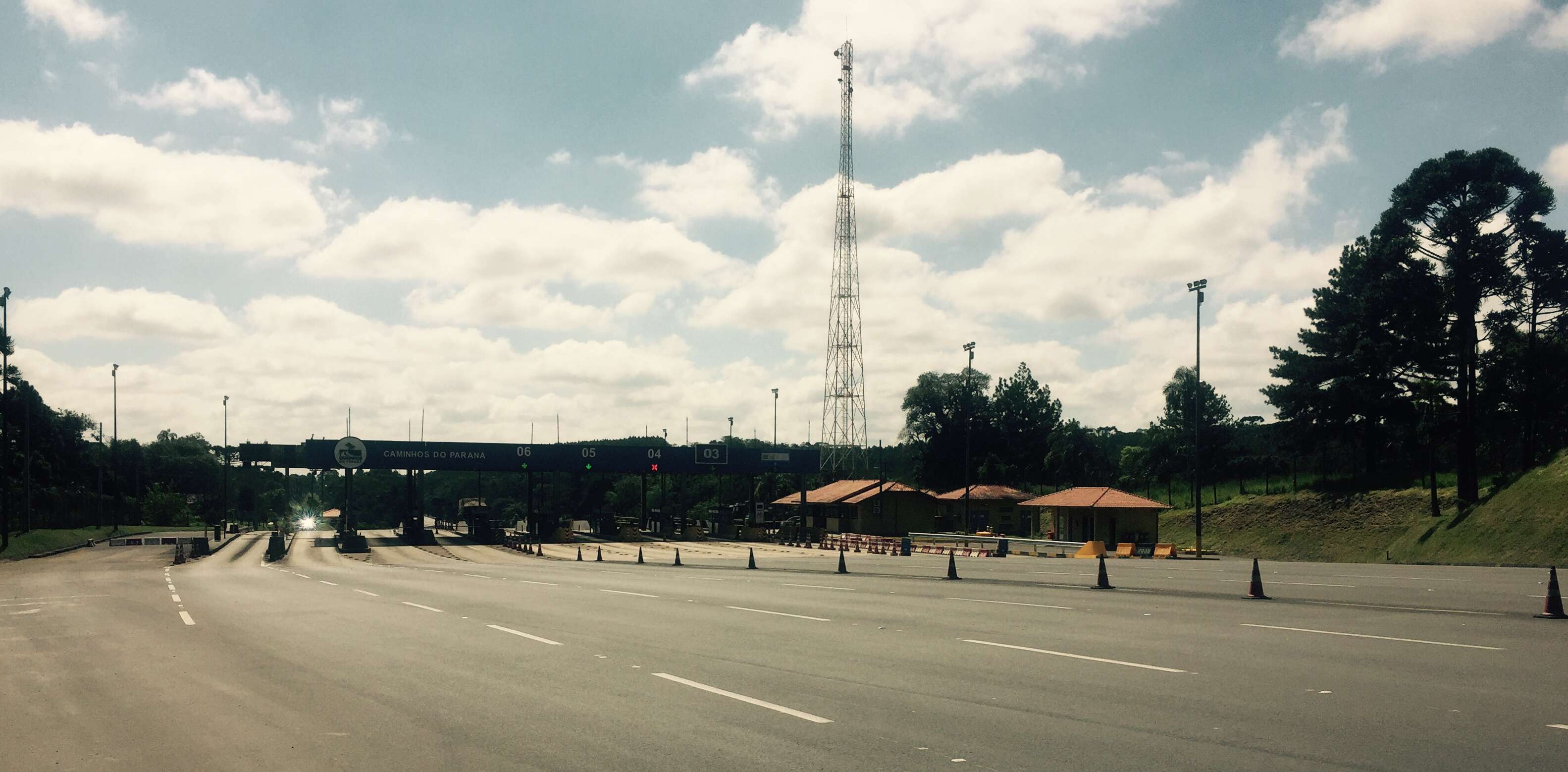 Truck stop with coffee in Highway hello, Brazil