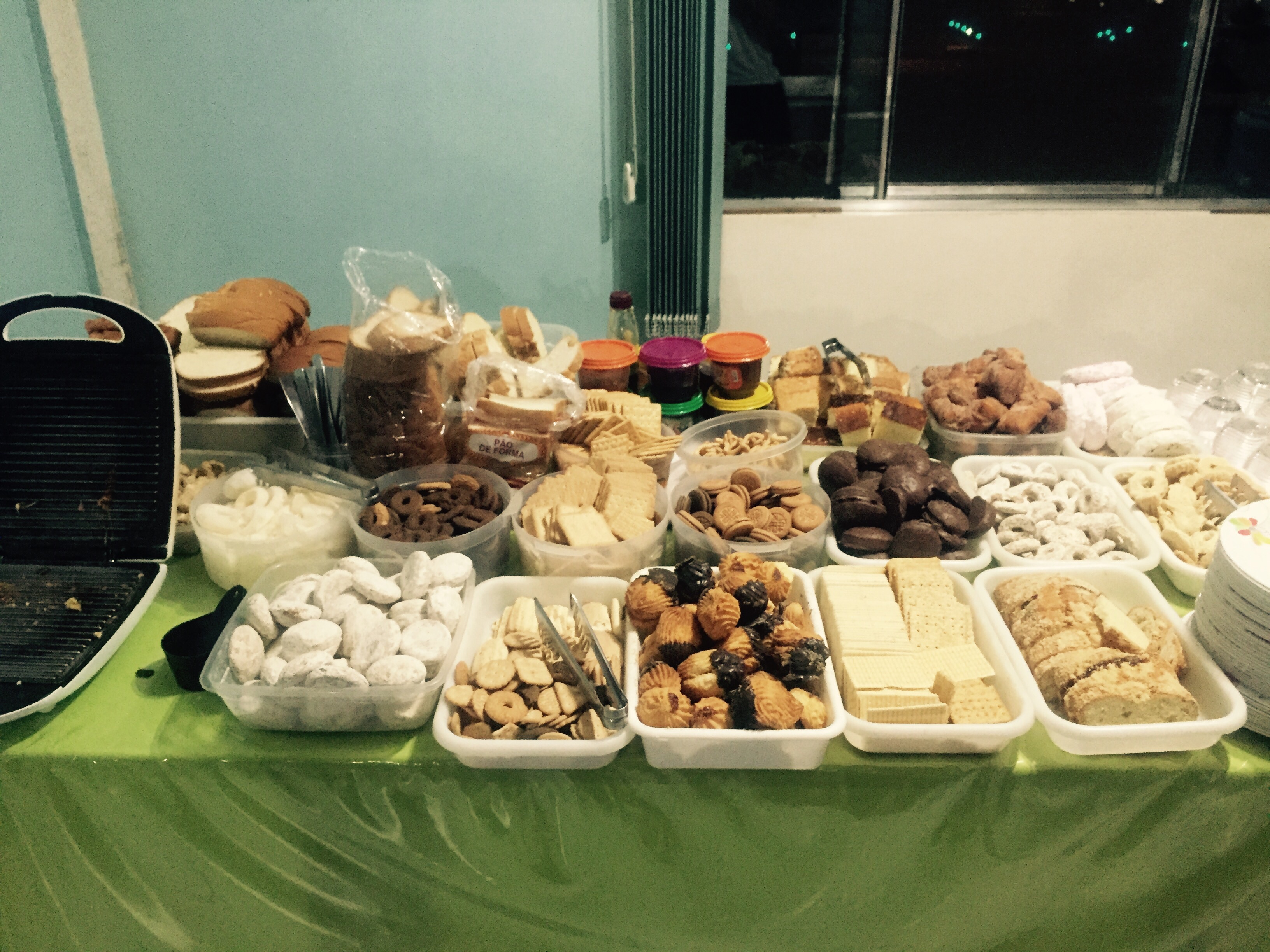 Truck stop buffet of sweets, Paraná, Brazil