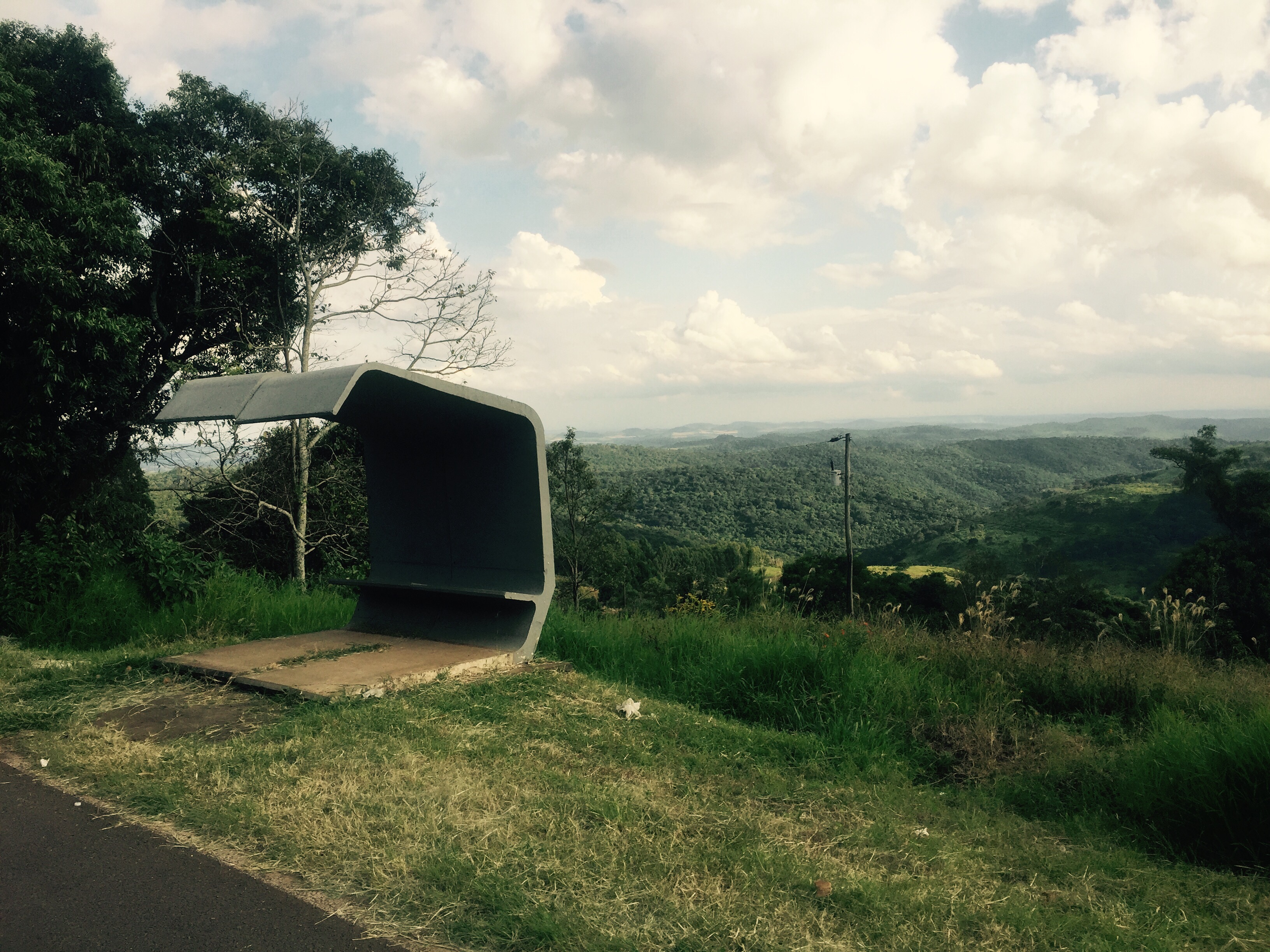 Bus stop, Paraná, Brazil